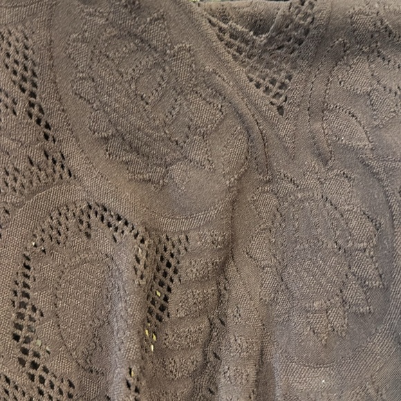 Just Cavalli Brown Lace Stretch Bodycon Top Made in Italy Size I (US Small/4) - Picture 7 of 9